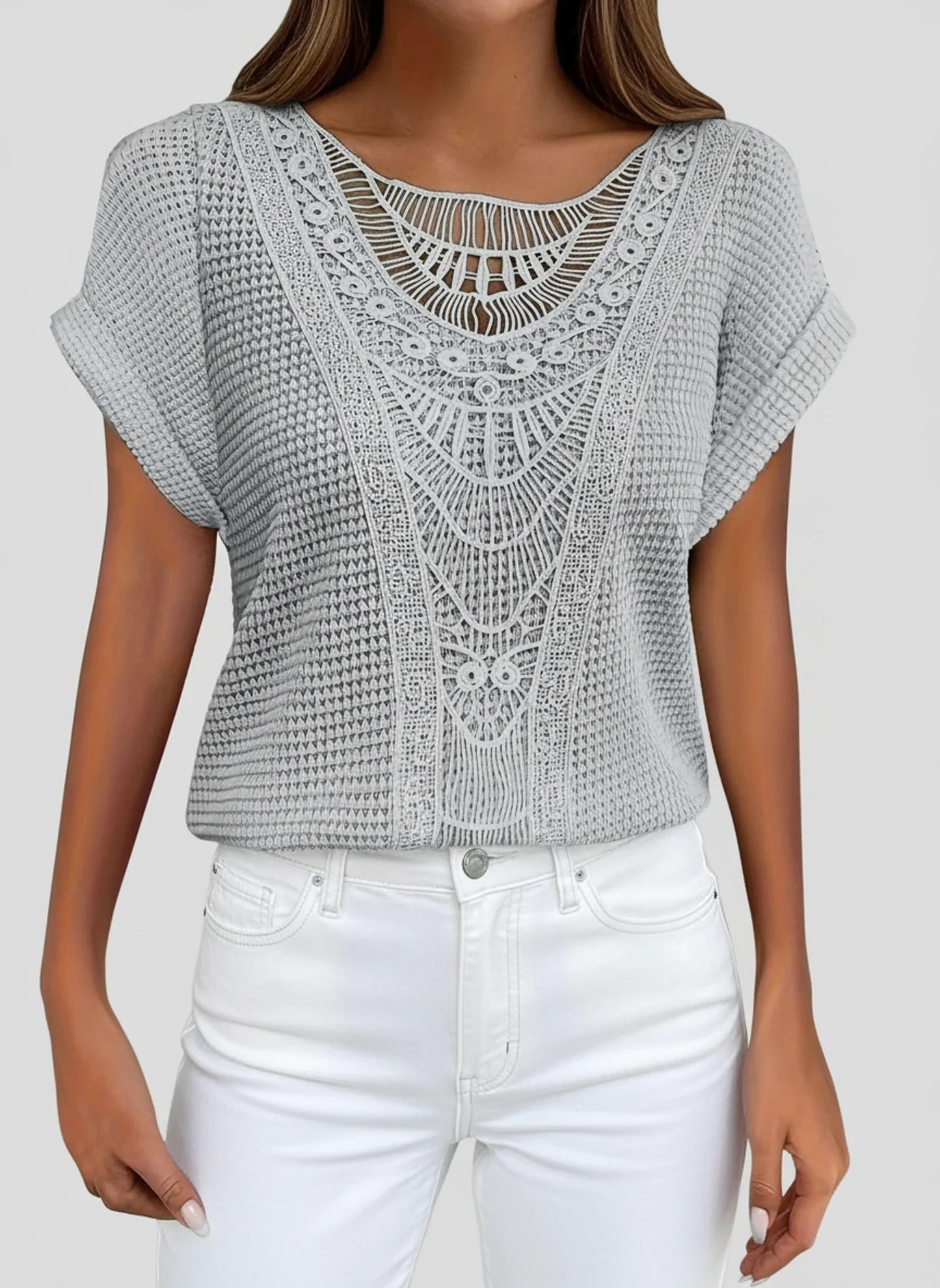 Women's Lace Knit Blouse