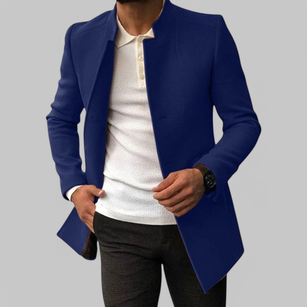 Image of Lance | Men's Notch Collar Mid-Length Coat