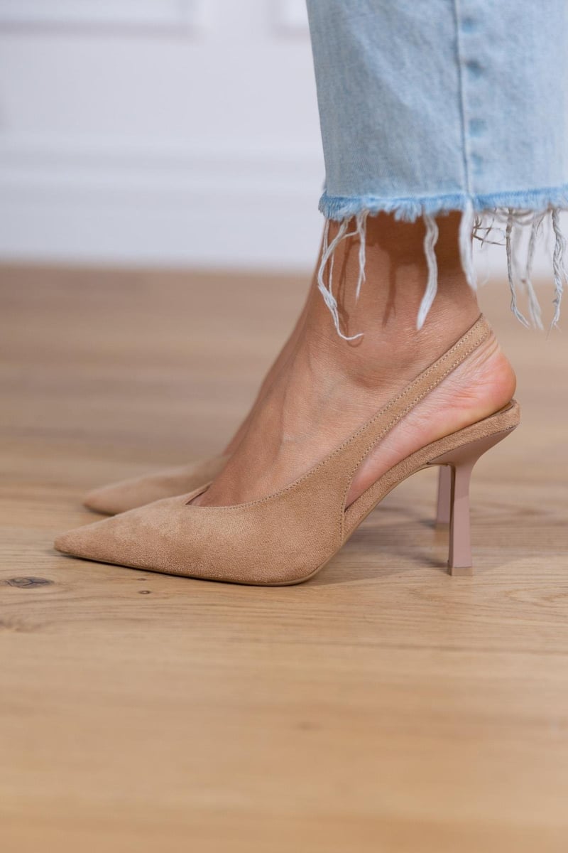 Image of Lena | Women's Slingback Pointed Toe Heels