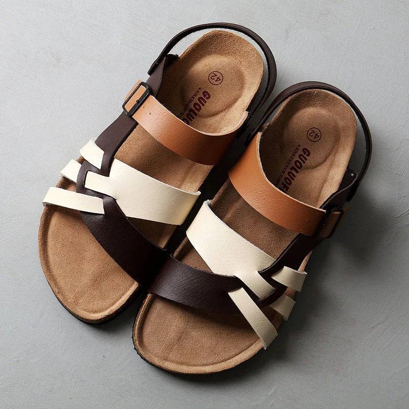 Image of Leonard | Men's Adjustable Strap Open Toe Sandals