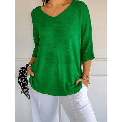 Women's Relaxed Fit V-Neck Tunic