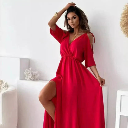 Image of Lillian | Women's Wrap Maxi Dress