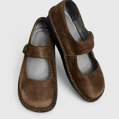 Women's Mary Jane Shoes Closed Toe Buckle Strap
