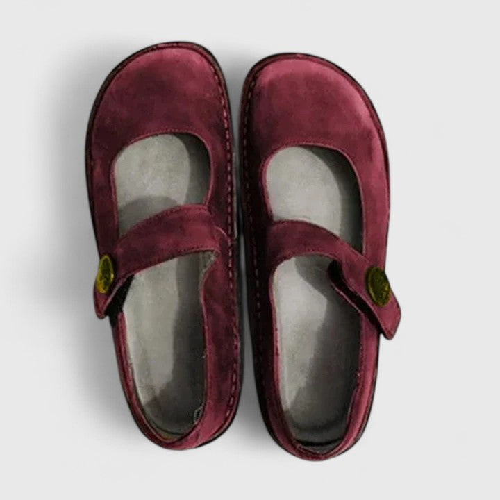 Women's Mary Jane Shoes Closed Toe Buckle Strap