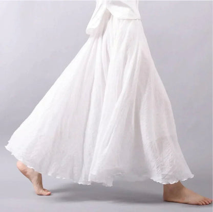 Image of Lisa | Women's High-Waisted Flowy Maxi Skirt