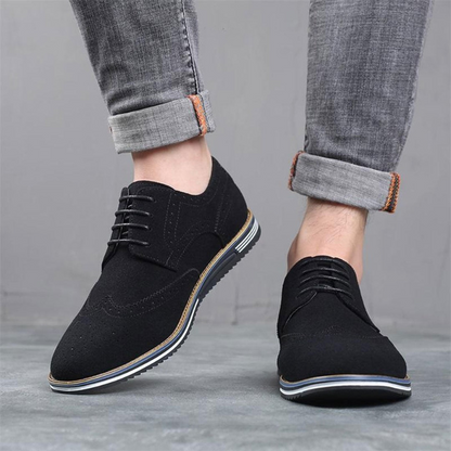 Image of Logan | Men's Wingtip Lace-Up Oxford Shoes