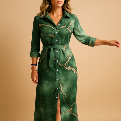Long summer dress for women with loose fit and breathable fabric, ideal for beach days, casual outings, and summer evenings.