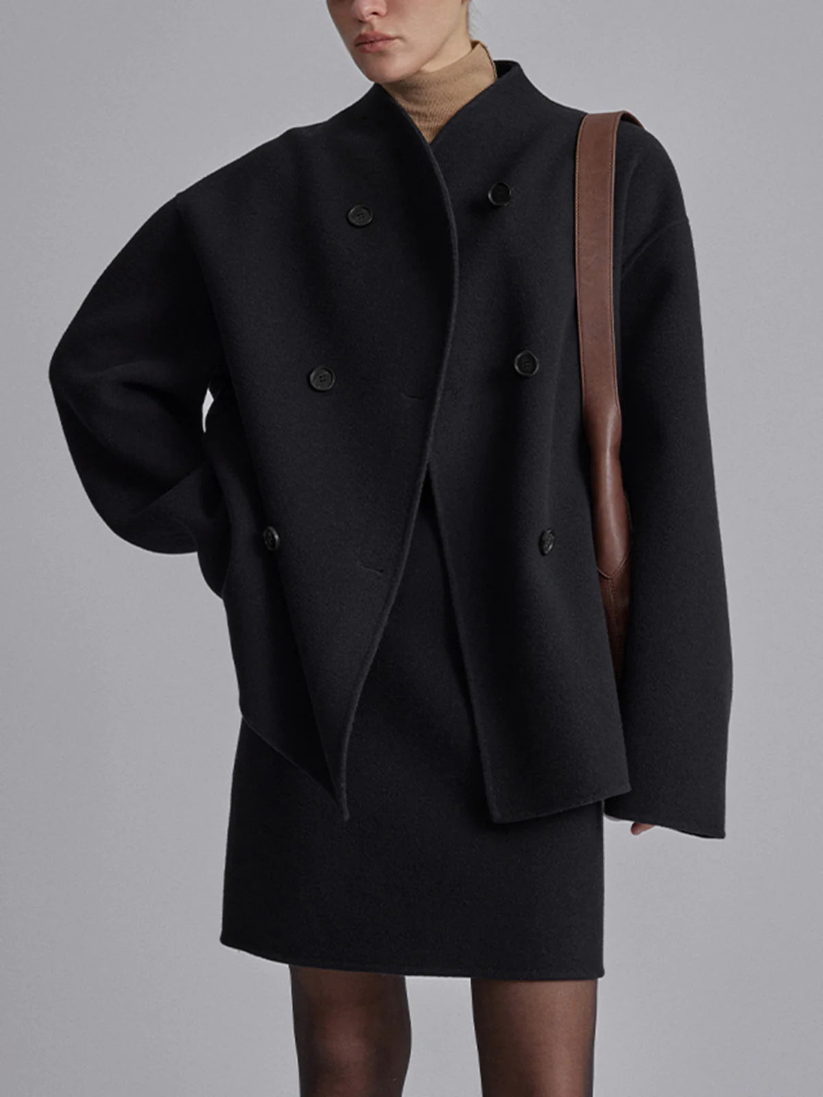Image of Lori | Women's Double-Breasted Short Coat