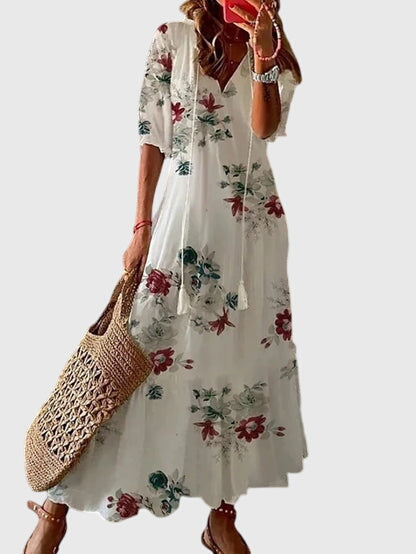 Lori Women's V-Neck Maxi Dress