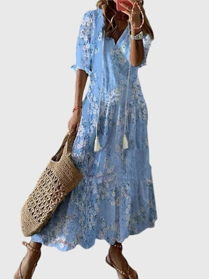 Lori Women's V-Neck Maxi Dress
