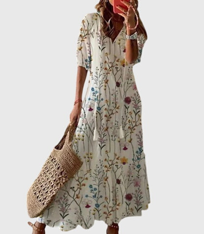 Lori Women's V-Neck Maxi Dress