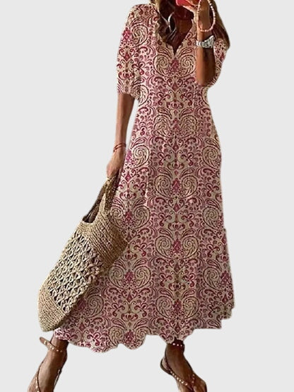 Lori Women's V-Neck Maxi Dress