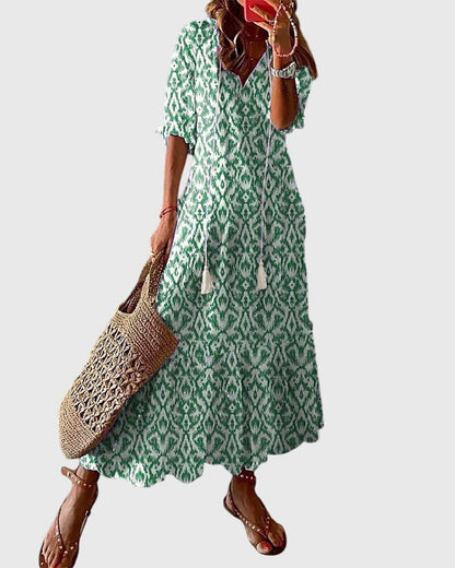 Lori Women's V-Neck Maxi Dress