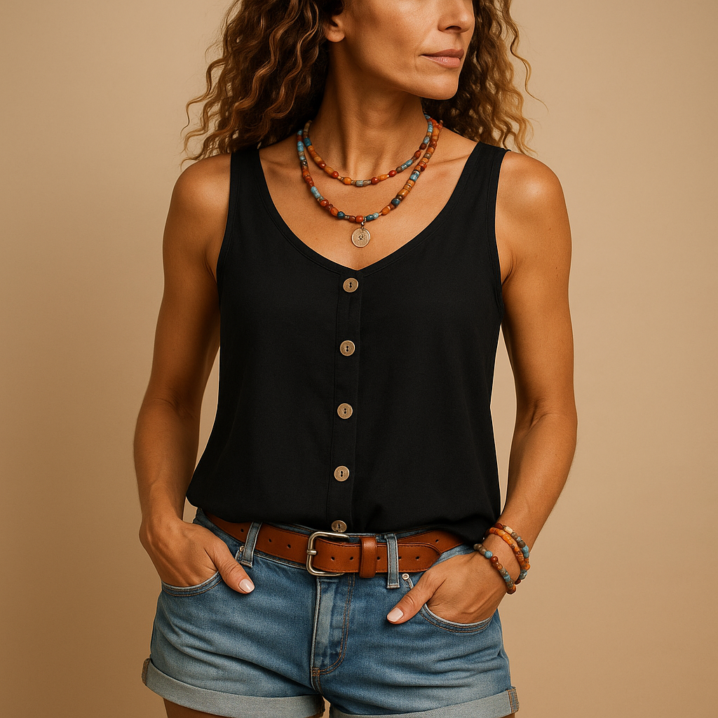 Women's Sleeveless V-Neck Lightweight