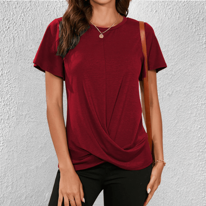 Women's Twist Front Casual T-Shirt