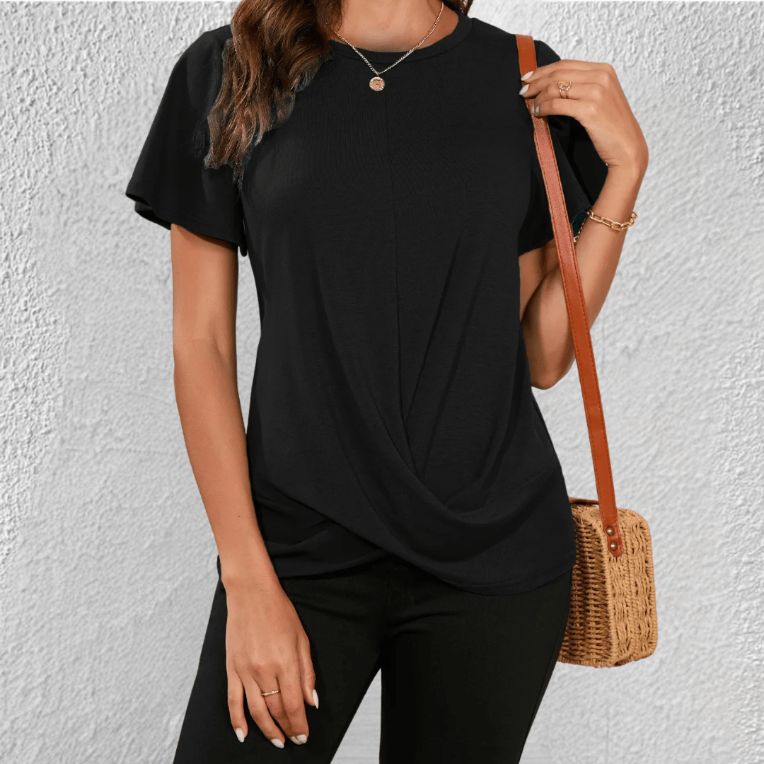 Women's Twist Front Casual T-Shirt