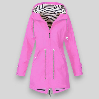 Women's Waterproof Rain Jacket Lightweight Breathable Hooded
