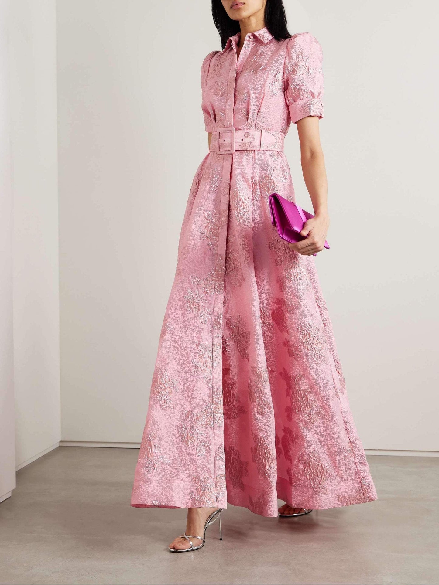 Image of Lydia | Women's Belted A-Line Maxi Dress