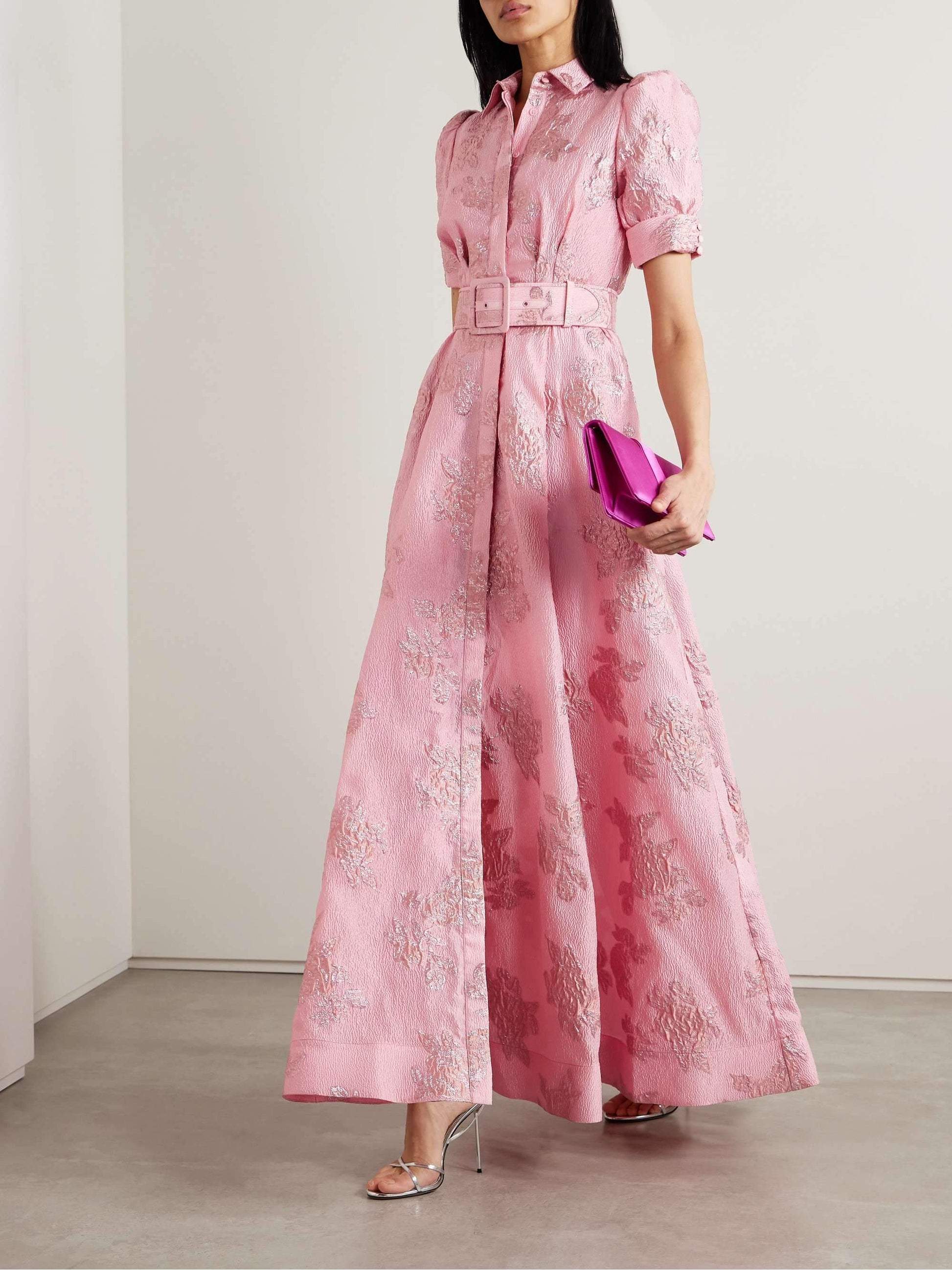 Image of Lydia | Women's Belted A-Line Maxi Dress