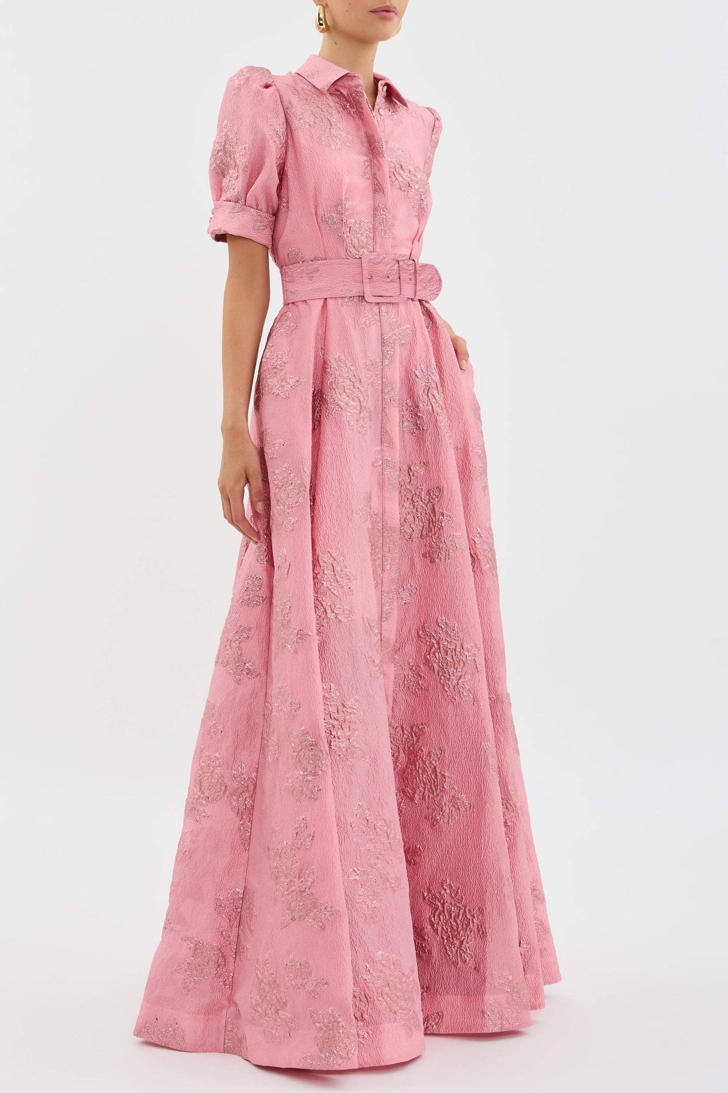 Image of Lydia | Women's Belted A-Line Maxi Dress