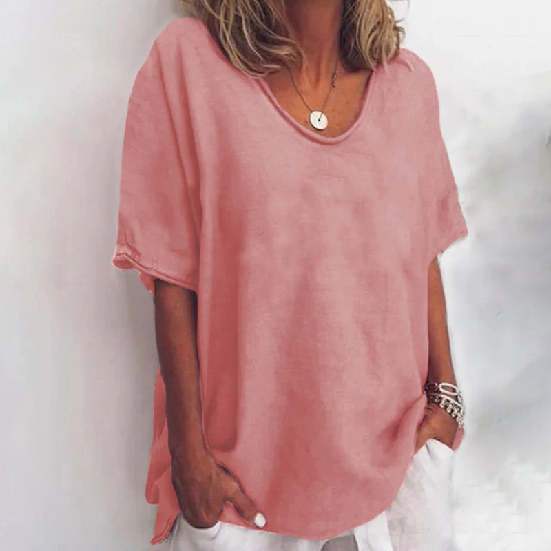 Women's Loose Fit Blouse Comfortable - VibreMode