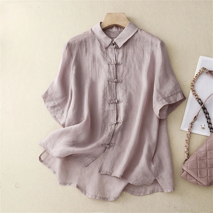 Women's Linen Blouse Juniper Summer