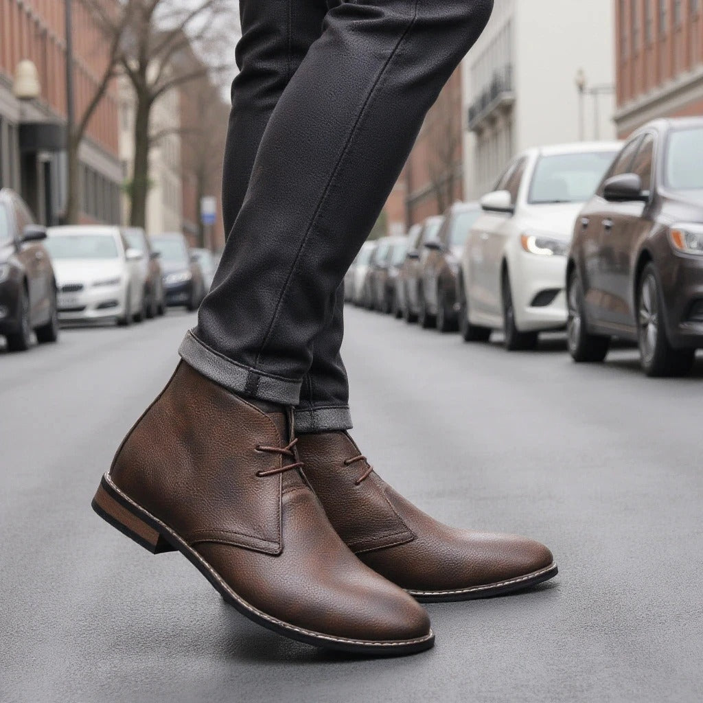 Men's Lace-Up Ankle Boots