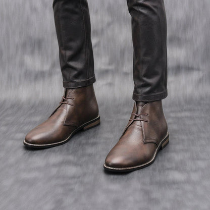 Claybourne Men's Faux Leather Chukka Boots