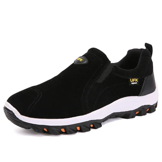 Comfortable Mens Hiking Shoes Arch Support Walking Loafers - VibreMode