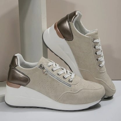 Ladies Lace-Up Platform Shoes