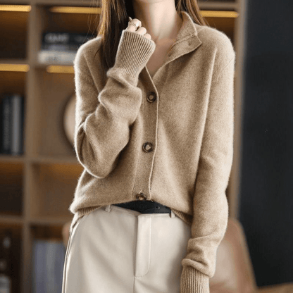 Women's Cashmere Cardigan Soft Elegant Sweater