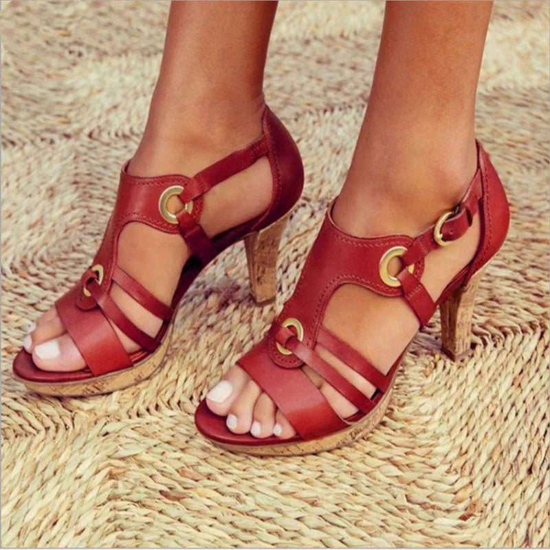 Women's Heeled Orthopedic Sandals - VibreMode