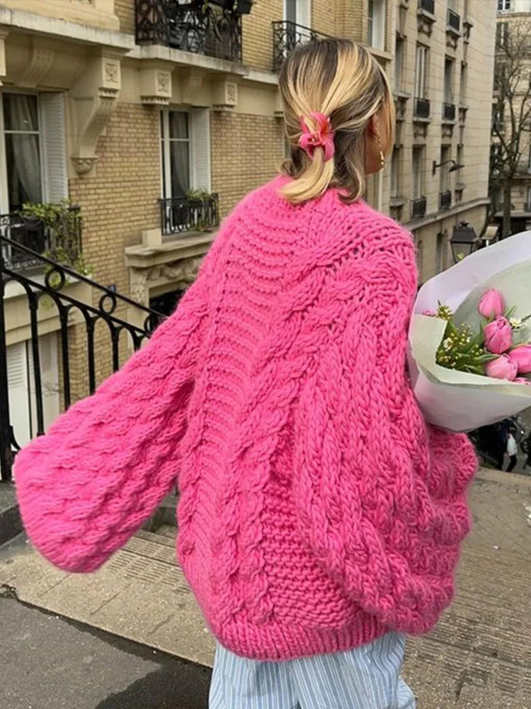 Image of Mariah | Women's Oversized Cable Knit Sweater