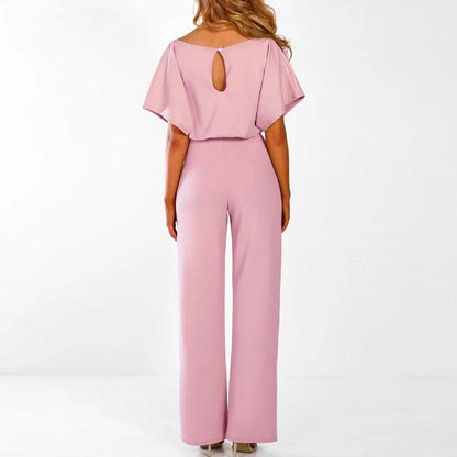 Women's Wide Leg Two Piece Set Belted