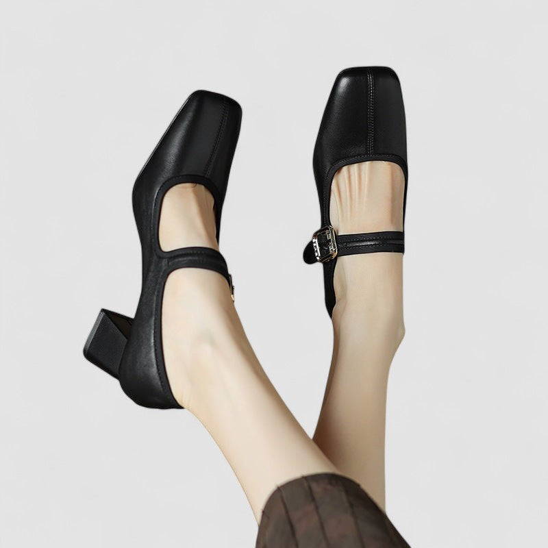 Women's Block Heel Sandals Ankle Strap
