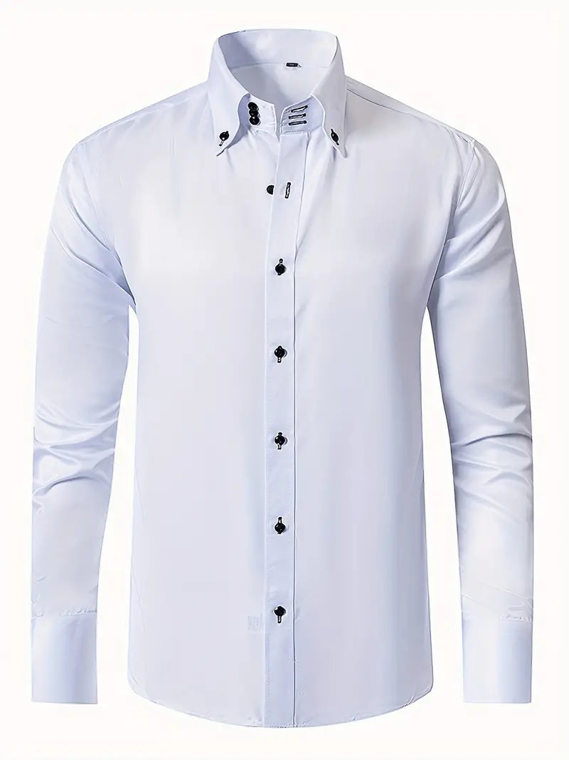 Mens Slim Fit Button Down Shirt - VibreMode