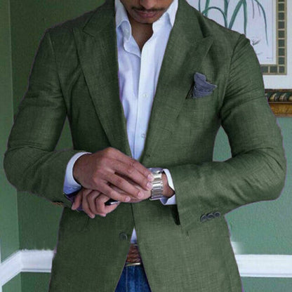 Image of Maxwell | Men's Single Breasted Plaid Blazer Jacket
