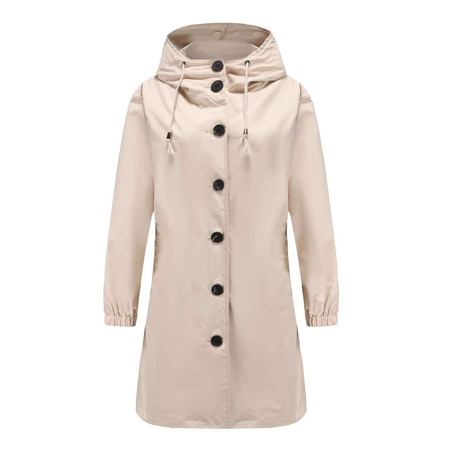 Women's Hooded Longline Coat - VibreMode