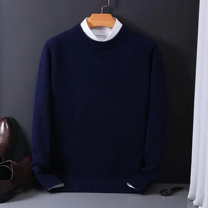 Men's Relaxed Fit Crewneck Sweater - VibreMode