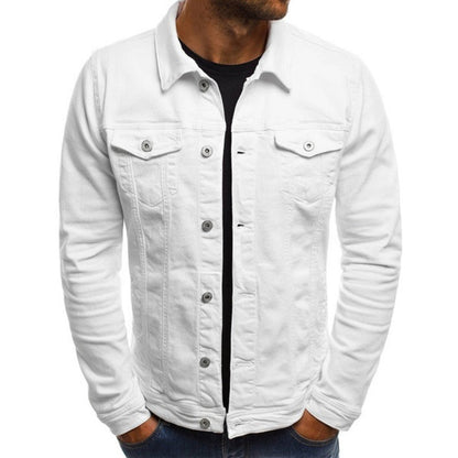 Men's Denim Jacket Multi-Pocket Blue - VibreMode