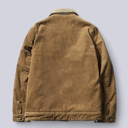 Men's Corduroy Jacket Soft Interior Autumn Brown