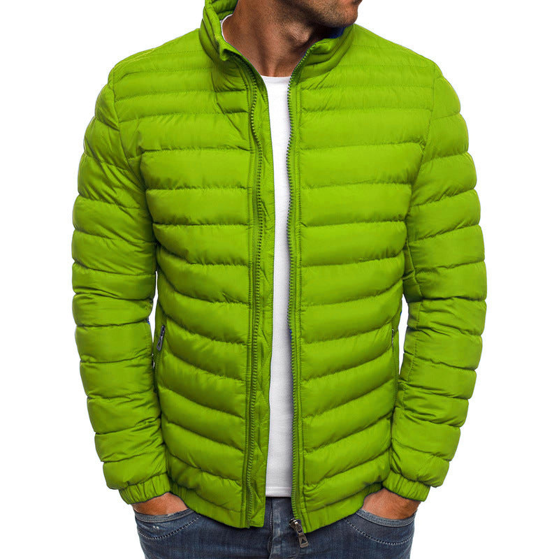 Men's Down Puffer Jacket Warm Waterproof Black