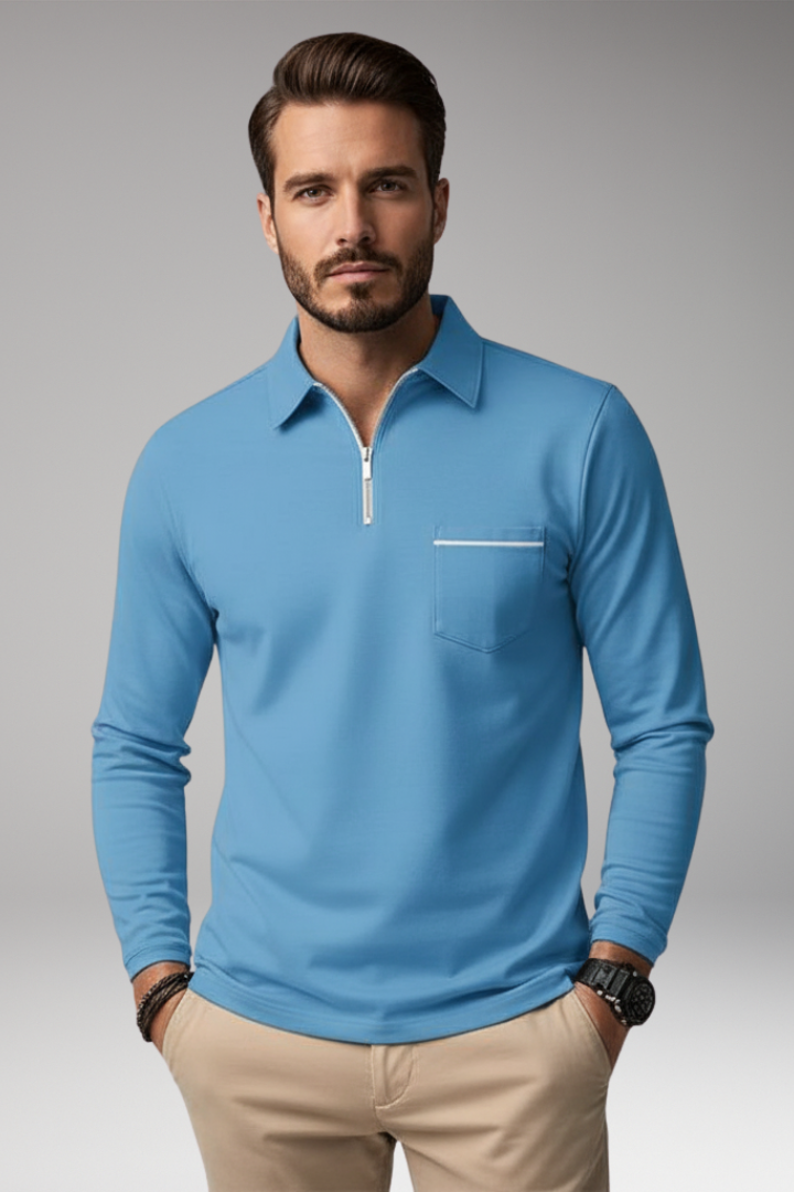 Men's Long Sleeve Dress Shirt Cotton Button Down