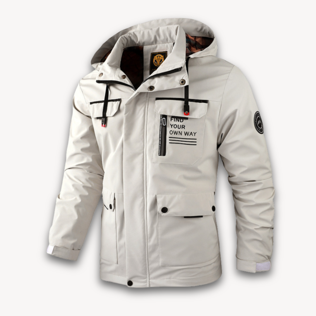 Men's Waterproof Summer Jacket Lightweight Breathable - VibreMode