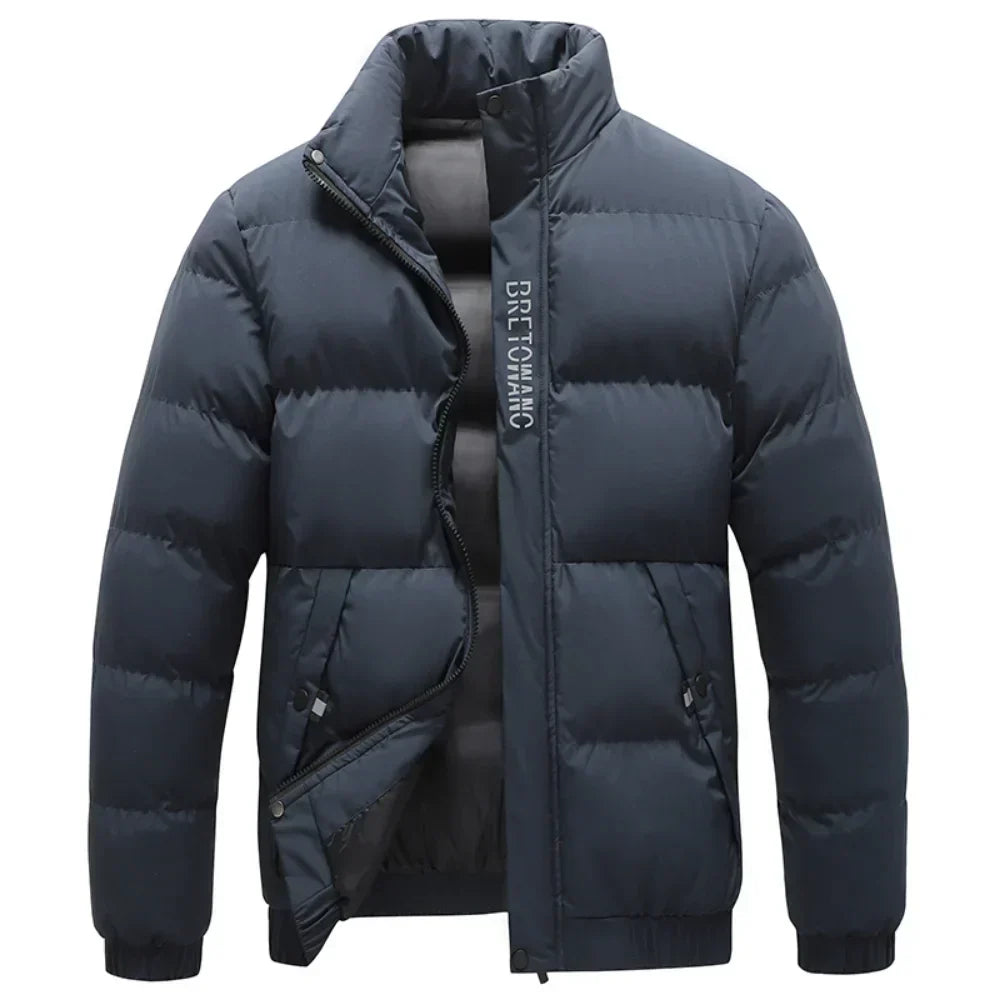 Men's Sharkskin Winter Jacket Waterproof Insulated Black