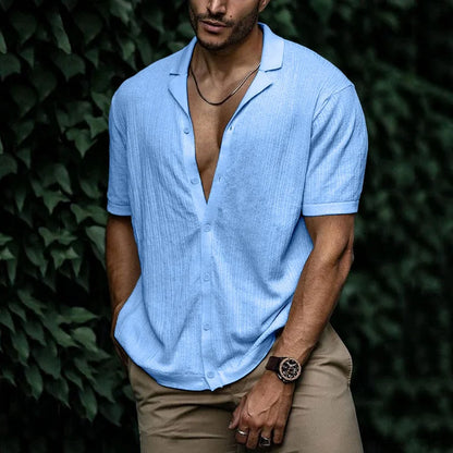 mens-woven-button-up-shirt-with-camp-collar-and-short-sleeves-2