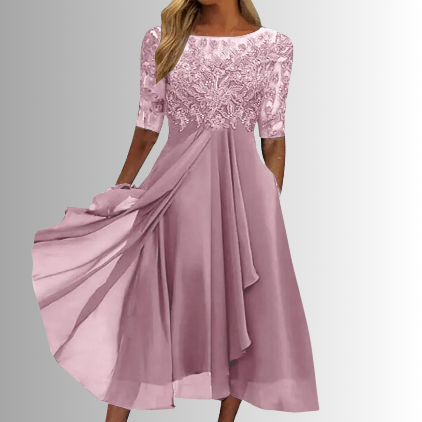 Meredith Women's A-Line Midi Dress - VibreMode
