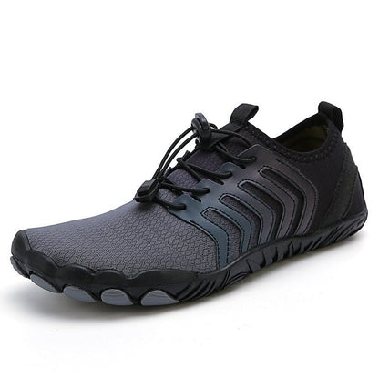 Dark Grey Waterproof Grip Running Shoes - VibreMode