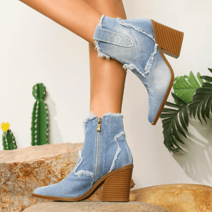 Women's Ankle Boots Heeled - VibreMode