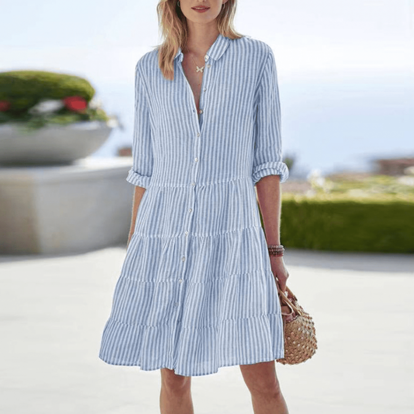 Women's Stripe Mini Dress